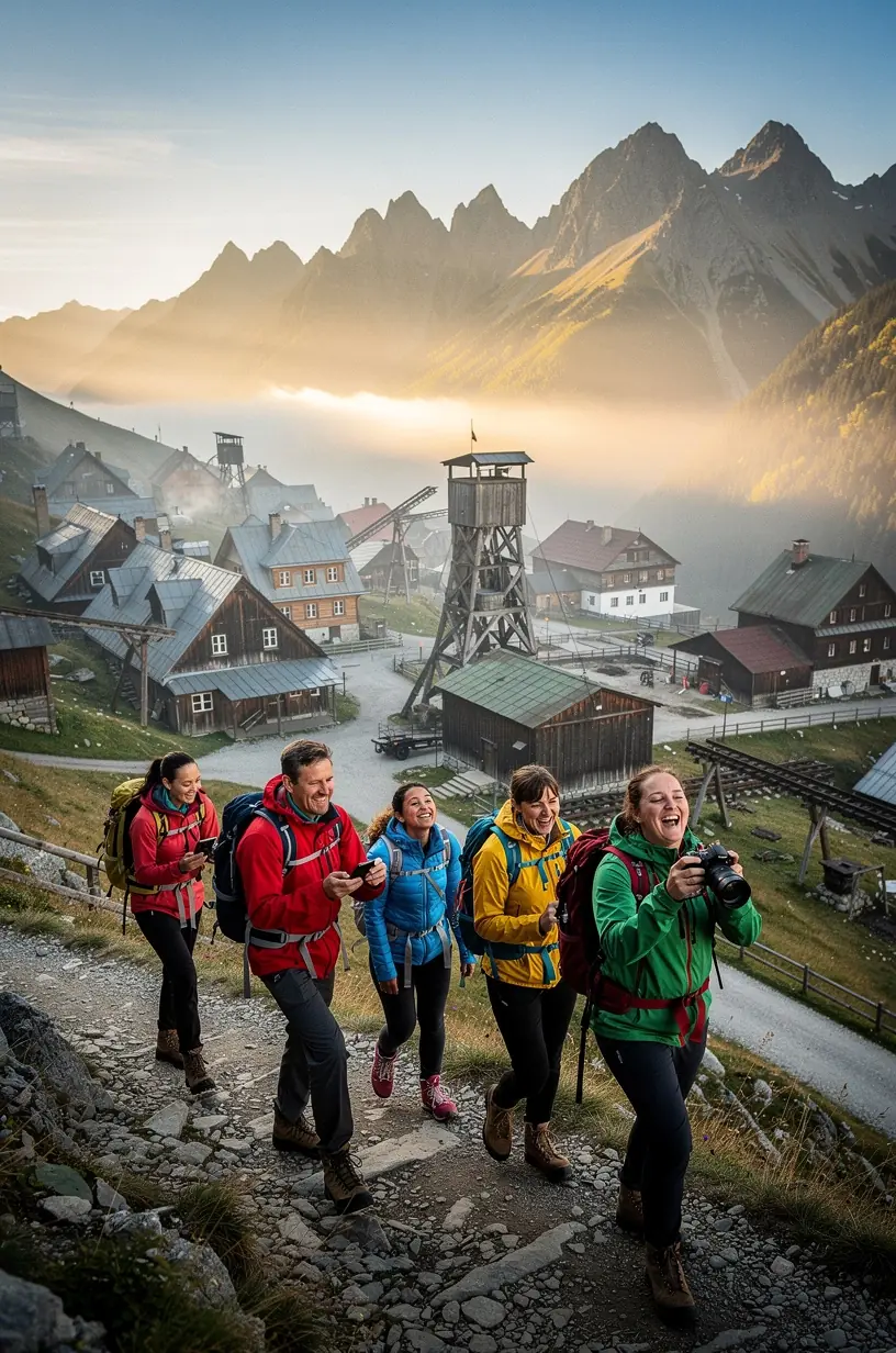 Panoráma stredoslovenských hôr s hustými lesmi a turistickými chodníkmi.